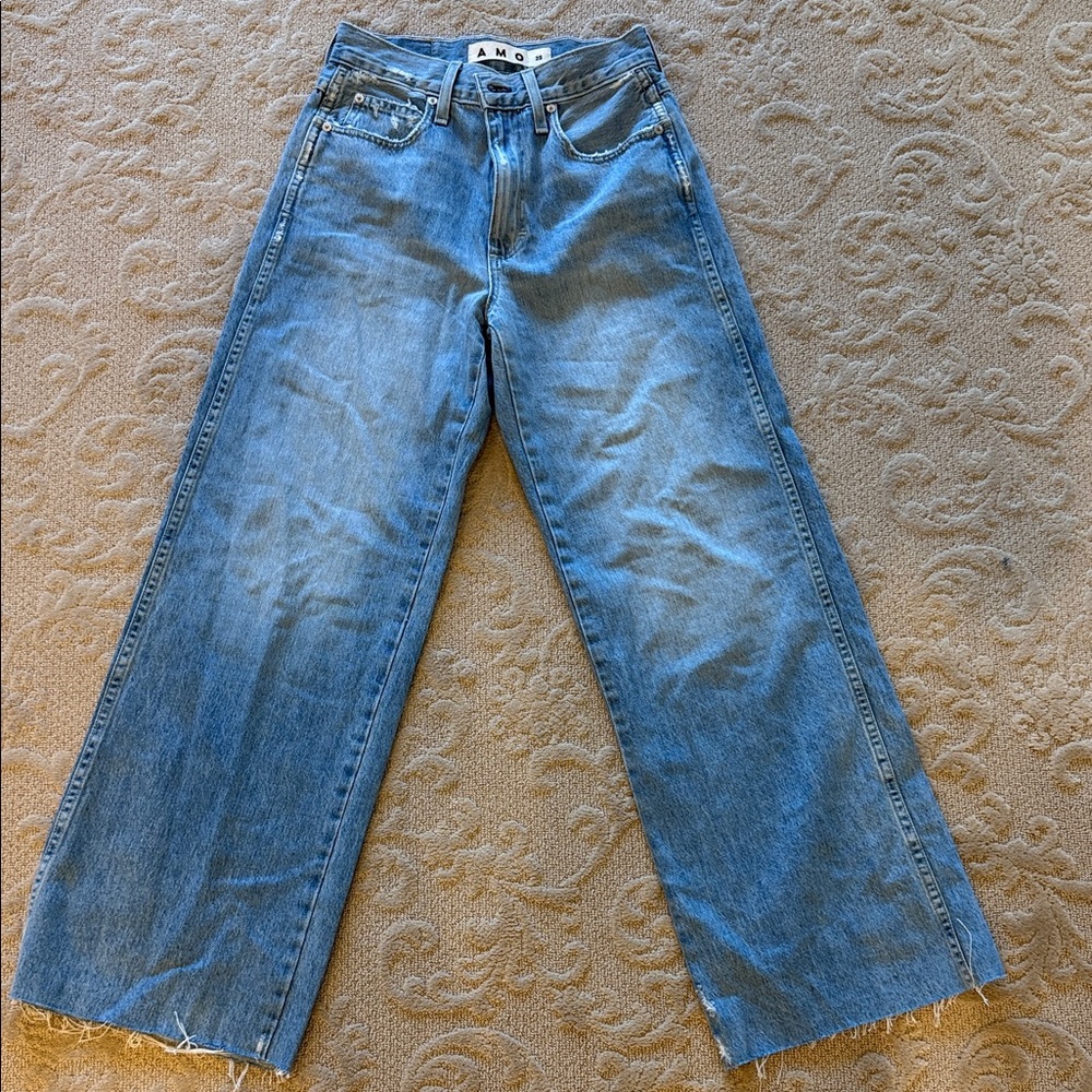 AMO Frida Light Blue Wide Leg Jeans